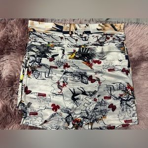 002 INTMTS: 4 piece printed men's boxer briefs size L